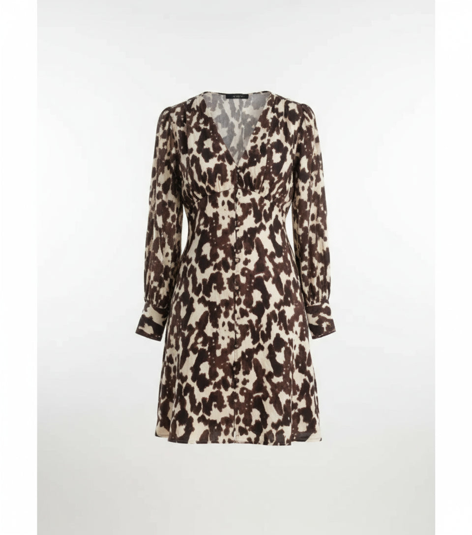 vestido malia animal print cow treintaytantos mood moda oviedo