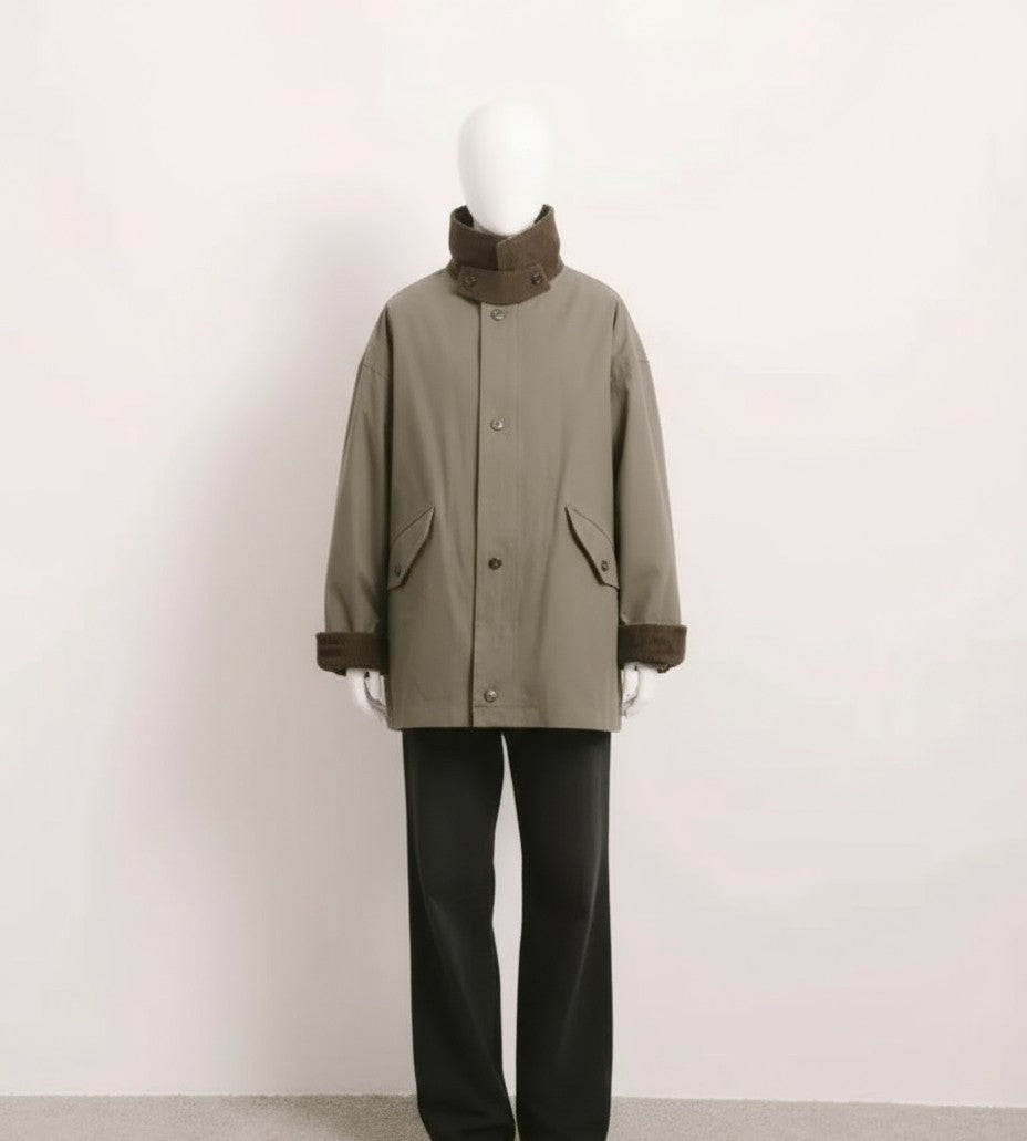 cazadora oversize pana marron treintaytantos mood moda oviedo