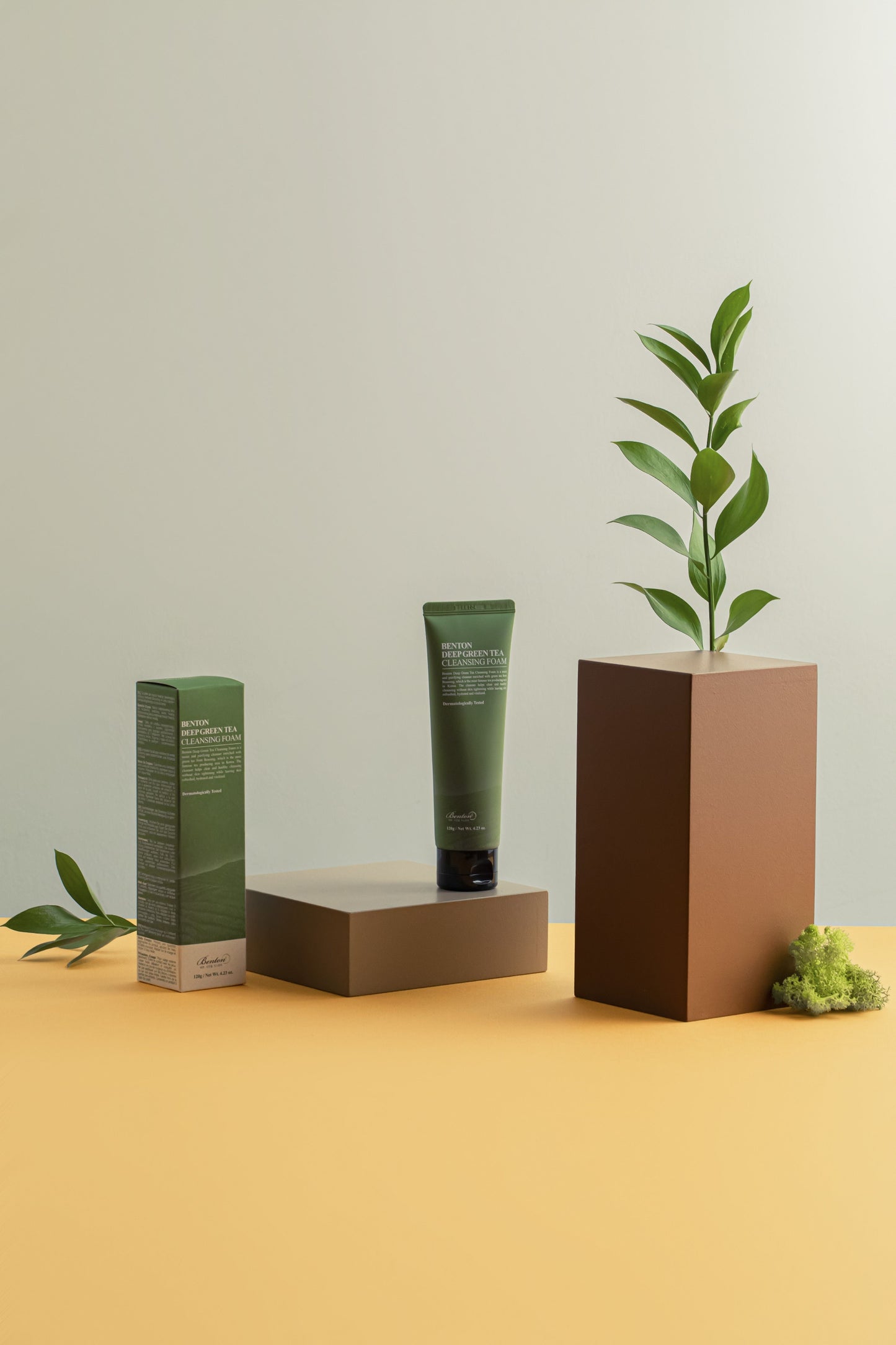 benton deep green tea cleansing foam envases presentacion kbeauty