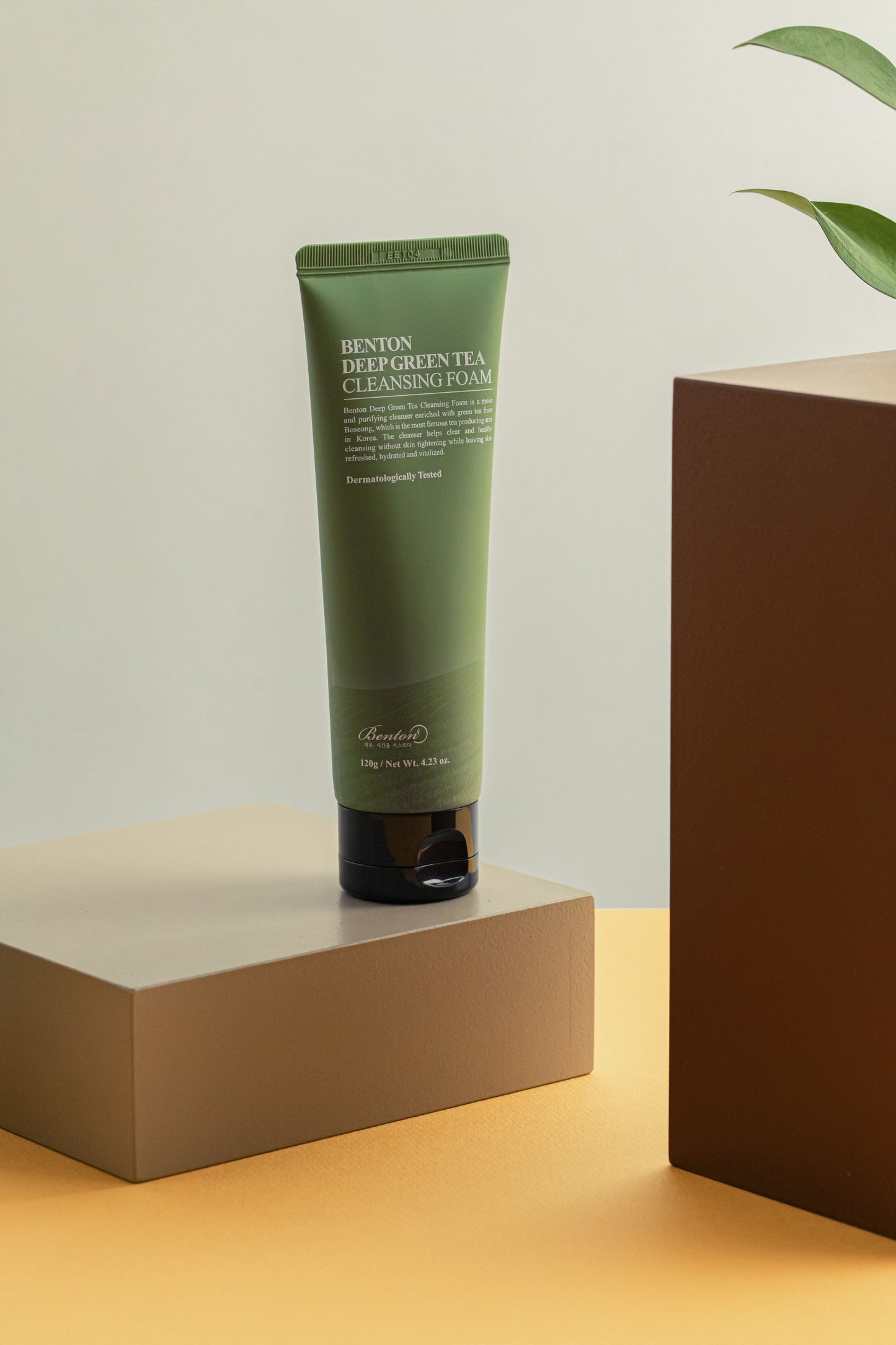 limpiador facial benton deep green tea cleansing foam purificante