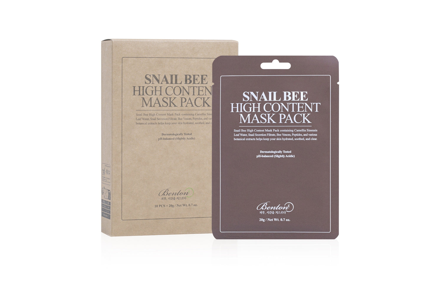 mascarilla benton snail bee envase marrón