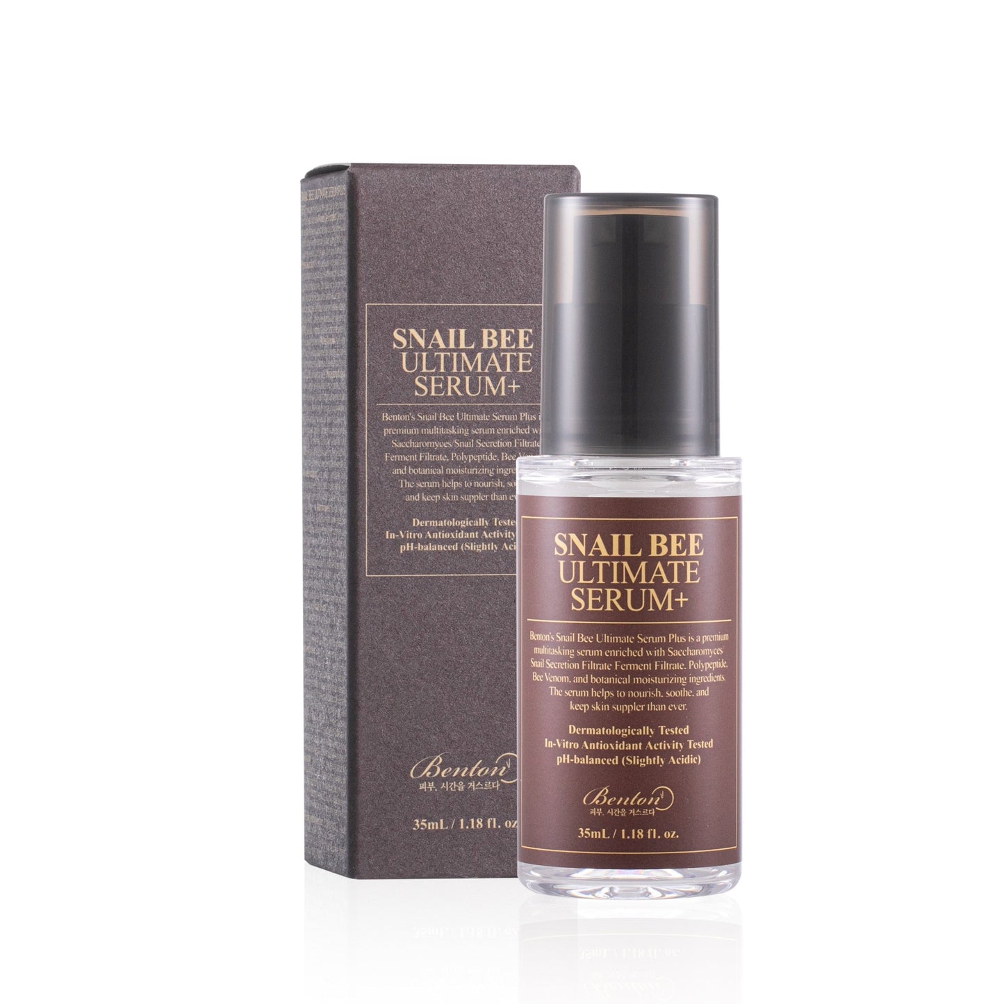 serum benton snail bee ultimate serum plus envase y caja