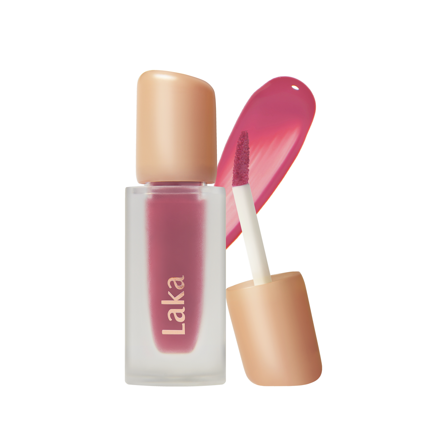 labial laka fruity glam tint tono rosa nude aplicador gloss