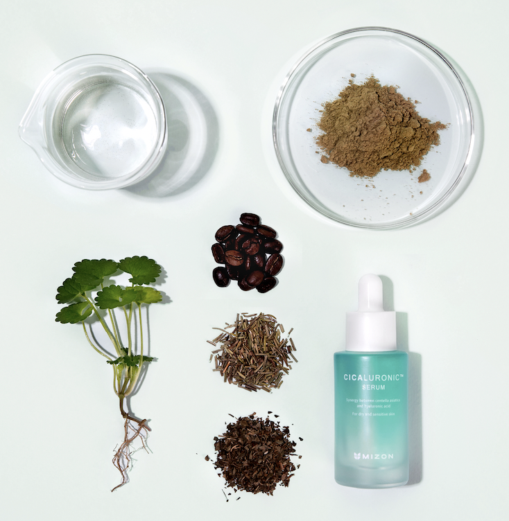 mizon cicaluronic serum con extractos naturales calmante piel sensible