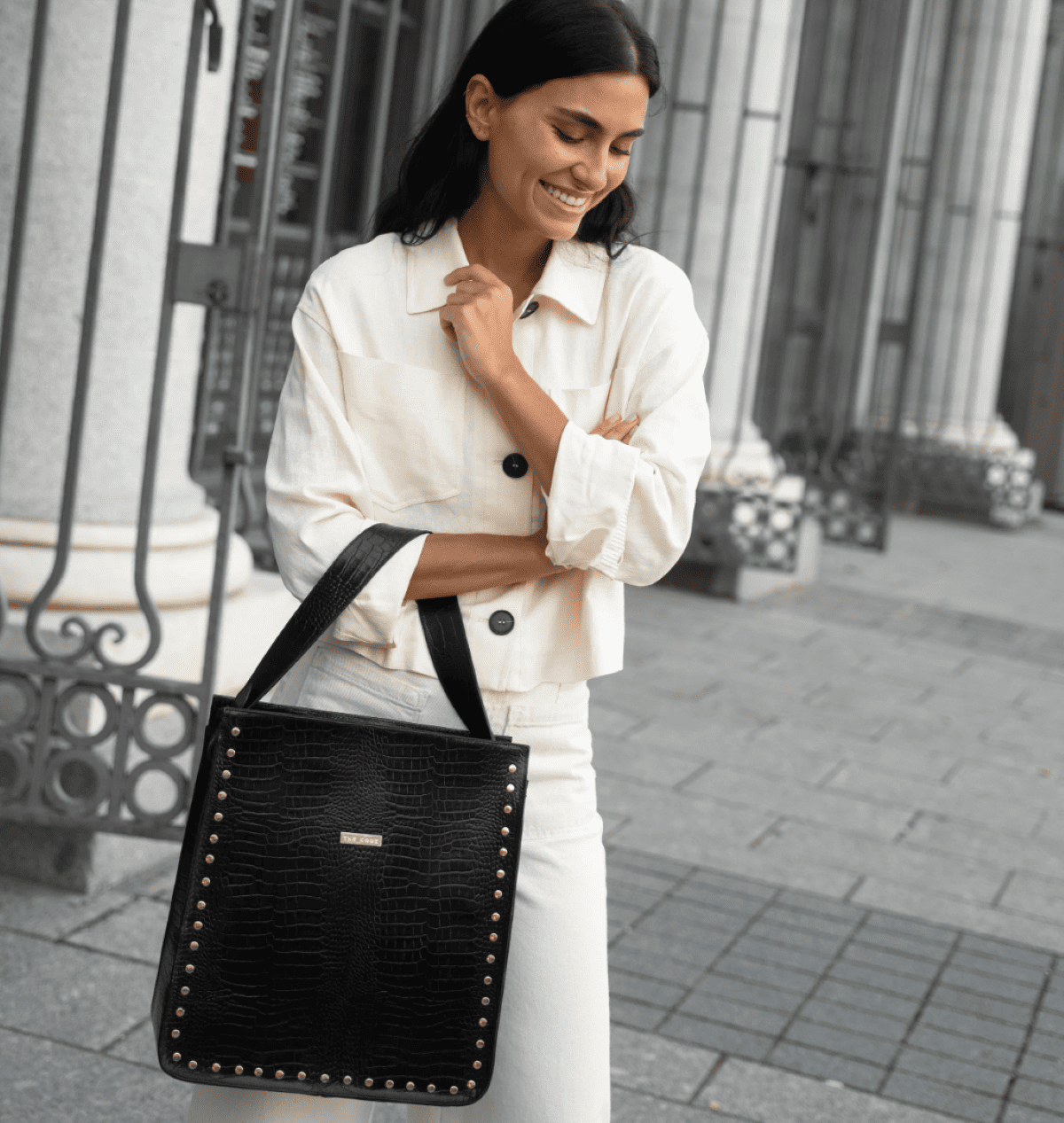 BOLSO SHOPPER SAGRARIO NEGRO