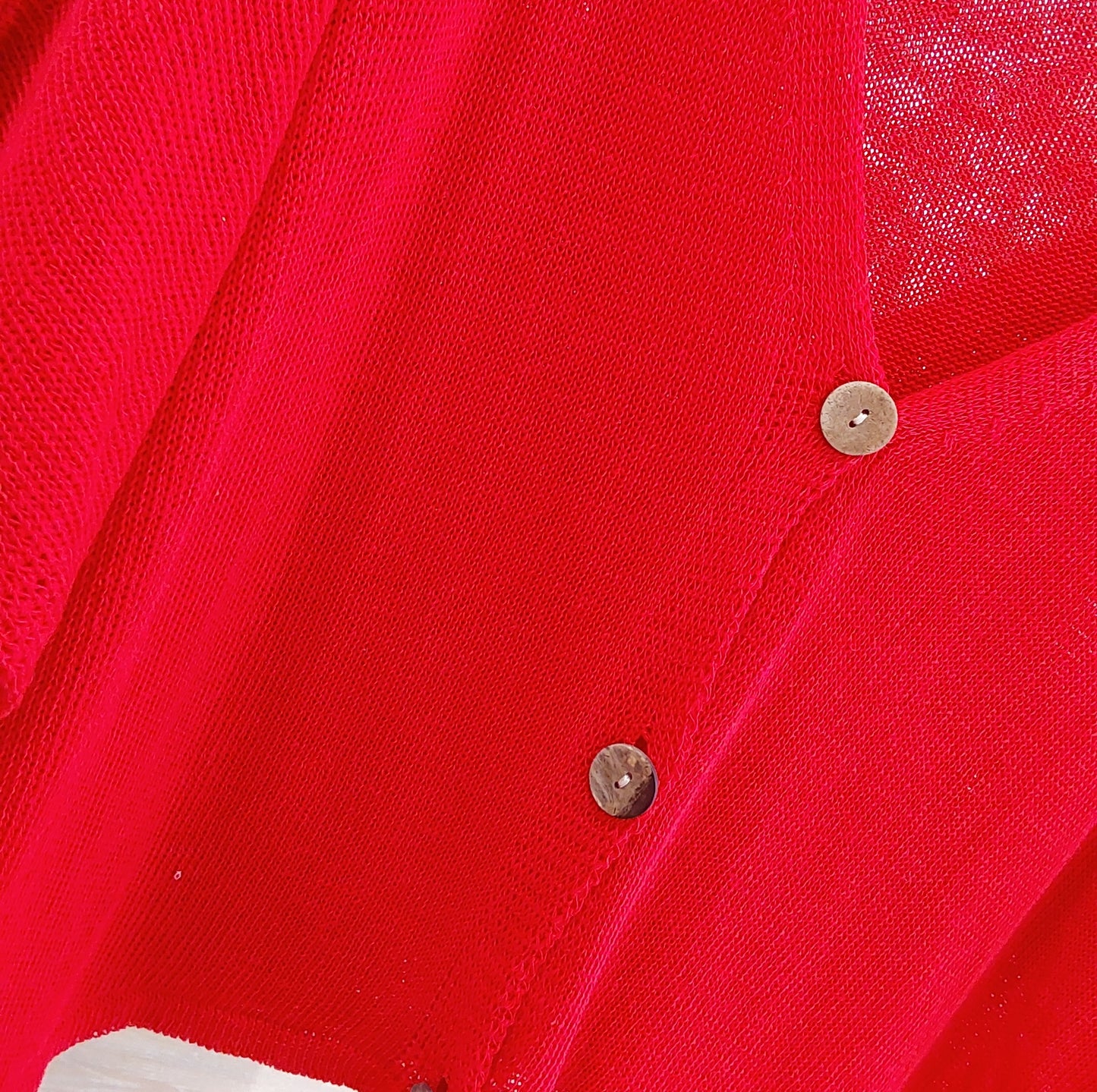 CHAQUETA PUNTO VERANO MUJER MANGA CORTA BOTONES - SYA