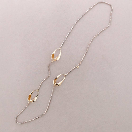 collar cuentas facetadas