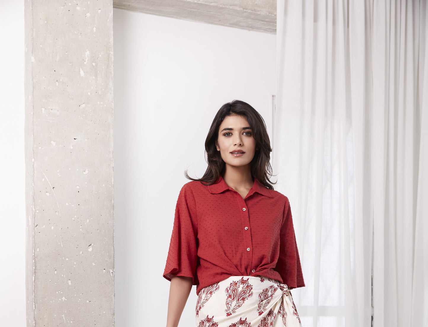 CAMISA MANGA FRANCESA PINA  -LYLU