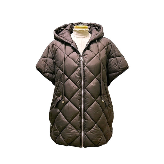 chaleco guateado oversize marron chocolate capucha treintaytantos mood moda oviedo
