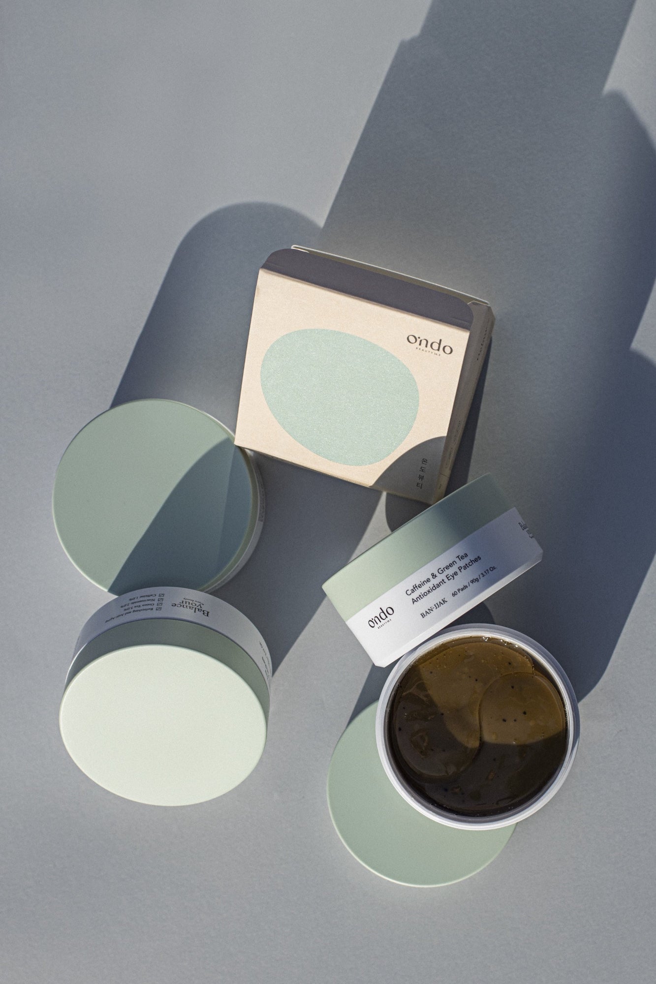  ondo beauty caffeine green tea antioxidant eye patches presentacion coleccion