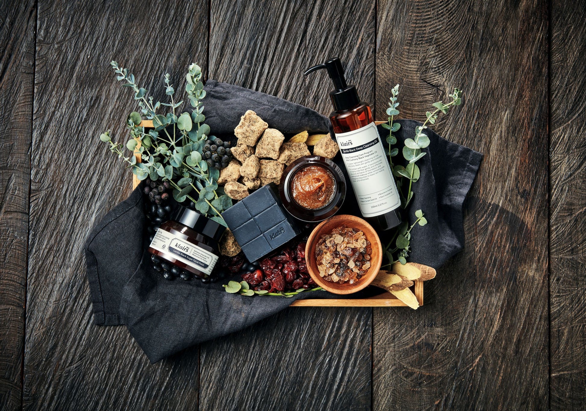 ingredientes naturales aceite limpiador klairs gentle black deep cleansing oil