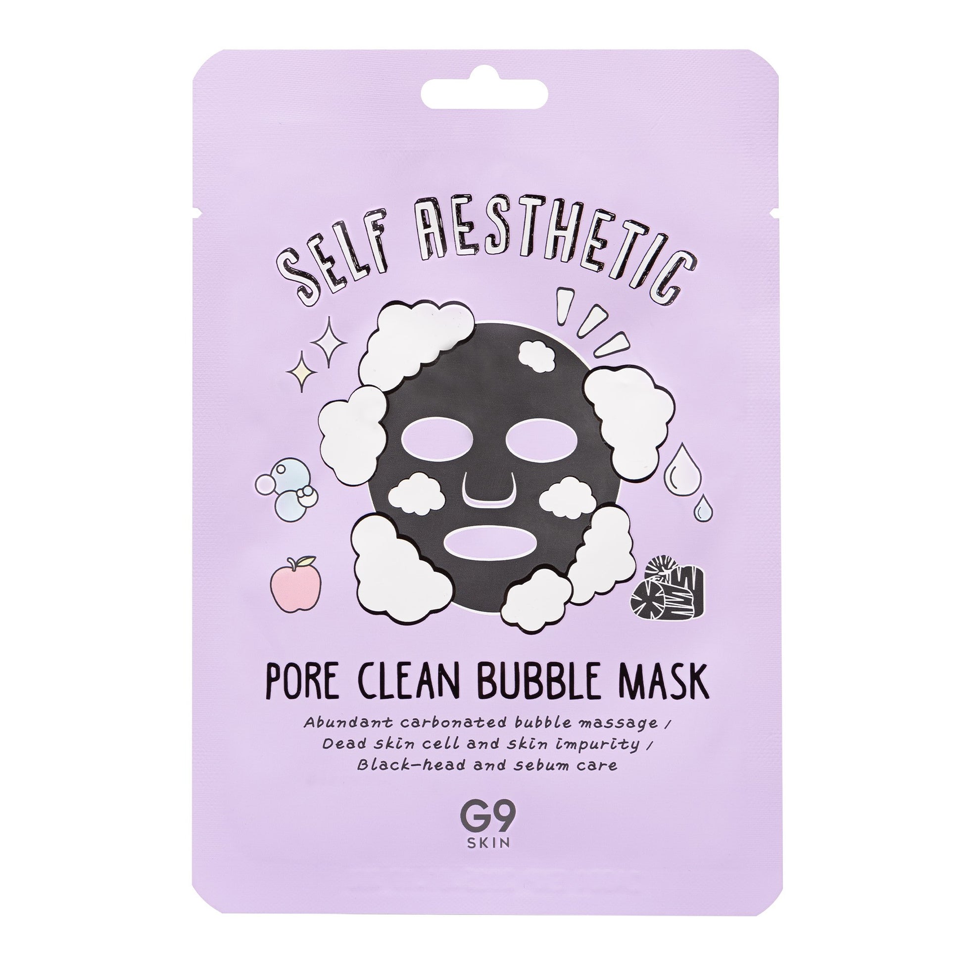 mascarilla burbujas g9 skin self aesthetic limpieza poros