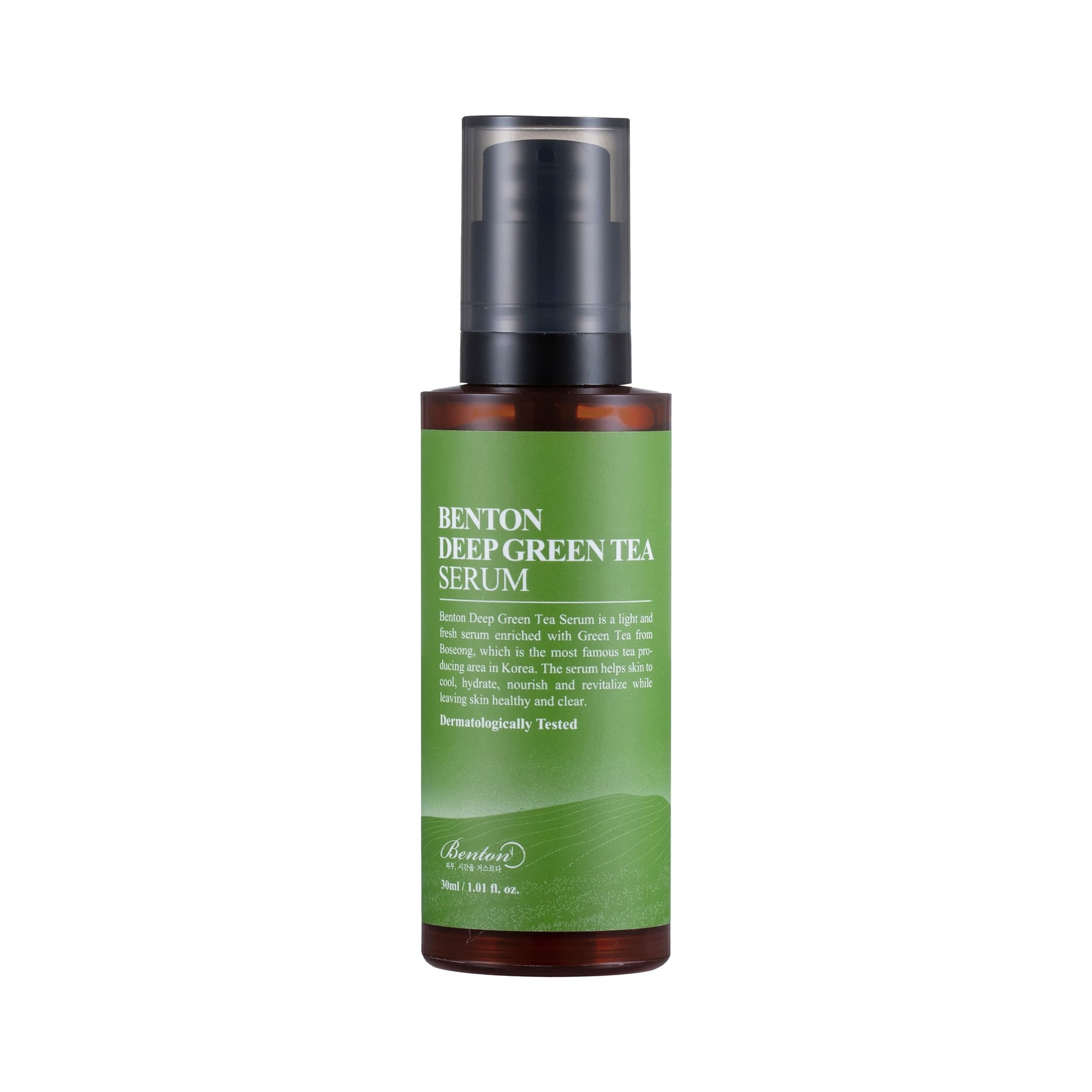  benton deep green tea serum envase frasco gotero antioxidante
