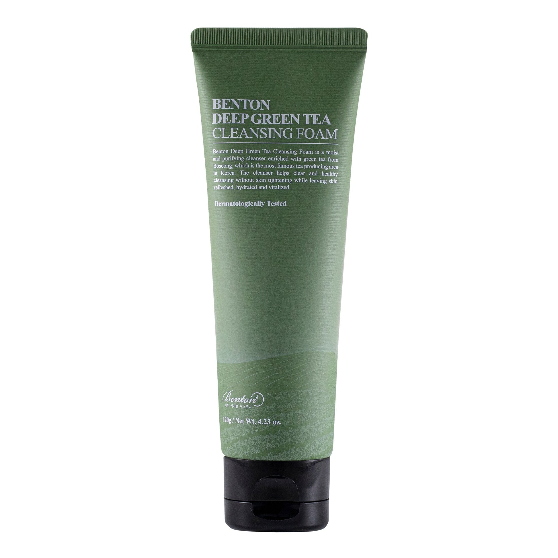 limpiador en espuma benton deep green tea cleansing foam envase