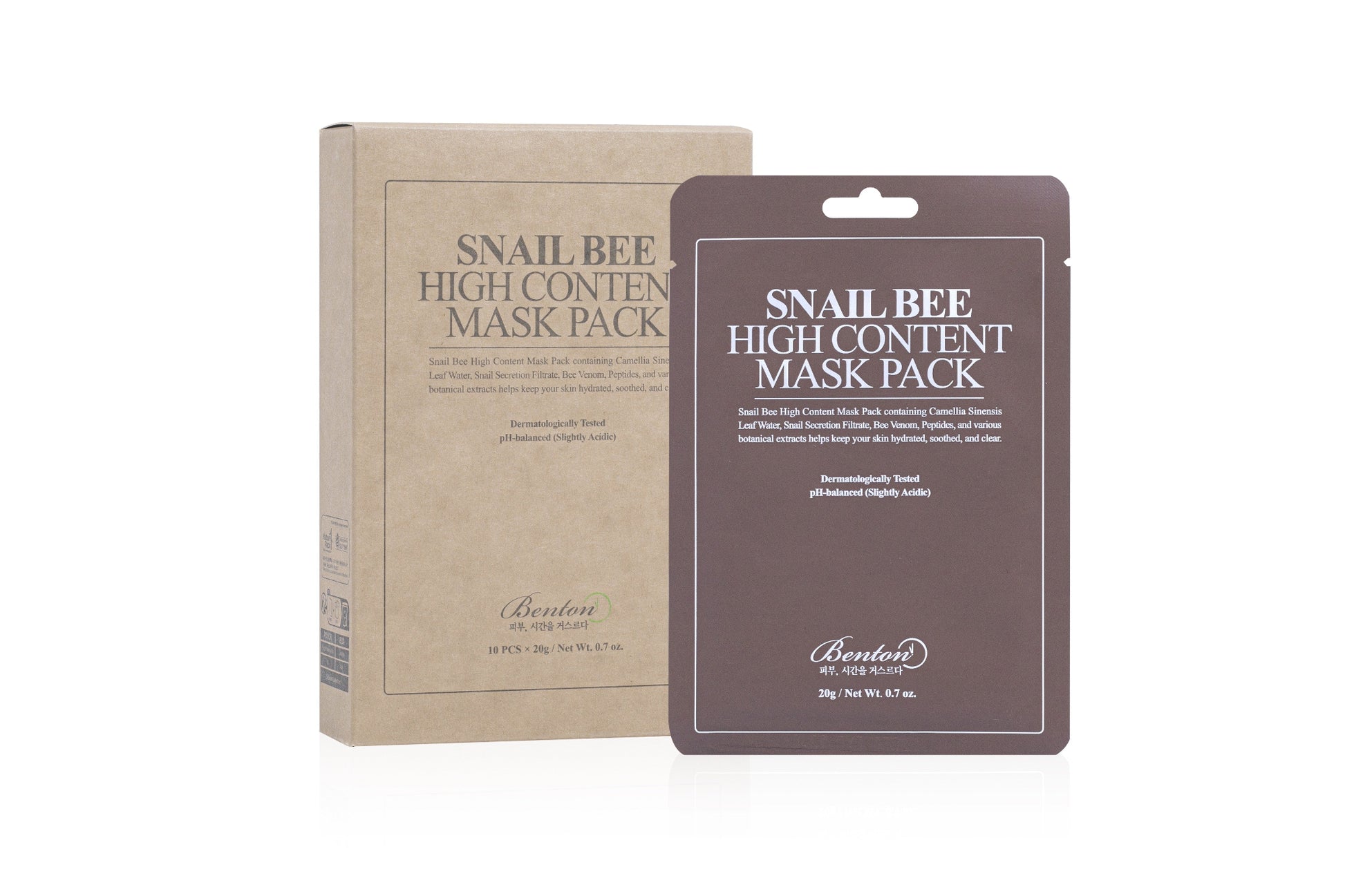 mascarilla benton snail bee envase marrón