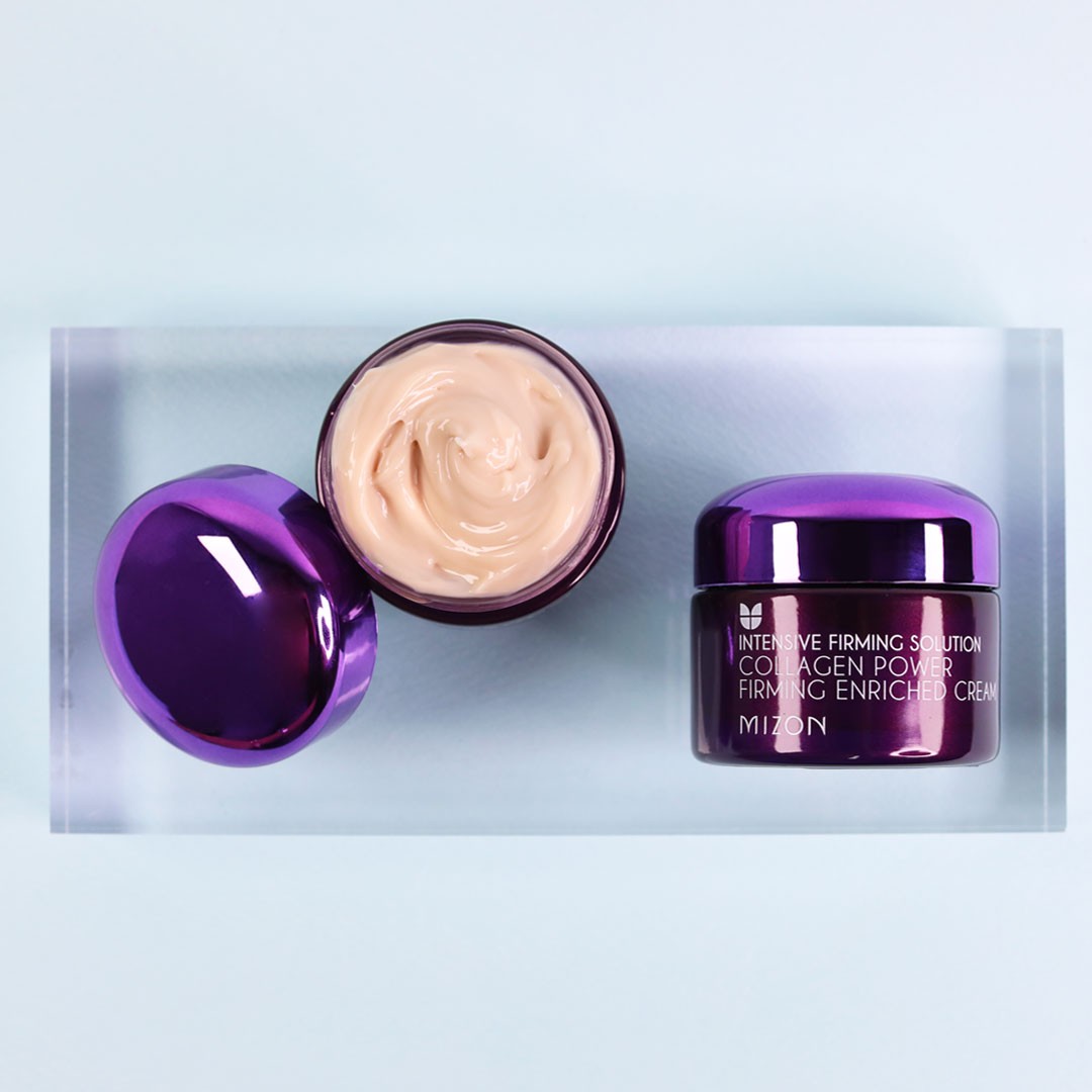 mizon collagen power firming enriched cream envase y caja reafirmante