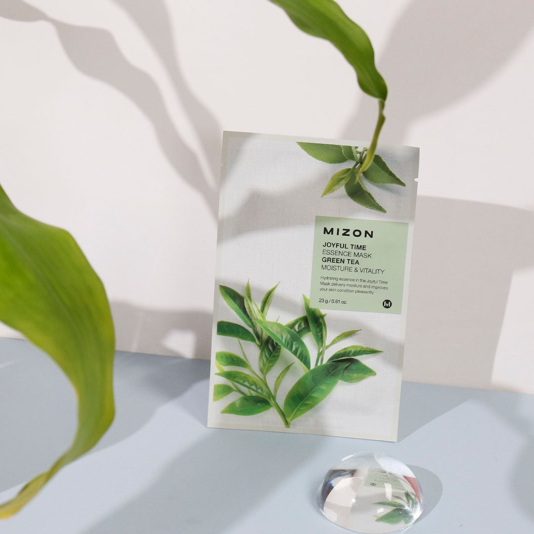 mascarilla facial mizon green tea essence mask té verde