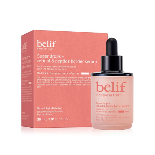 SÉRUM FACIAL SUPER DROPS – RETINOL & PEPTIDE BARRIER SERUM – BELIF