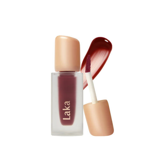 labial laka fruity glam tint tono vino aplicador liquido
