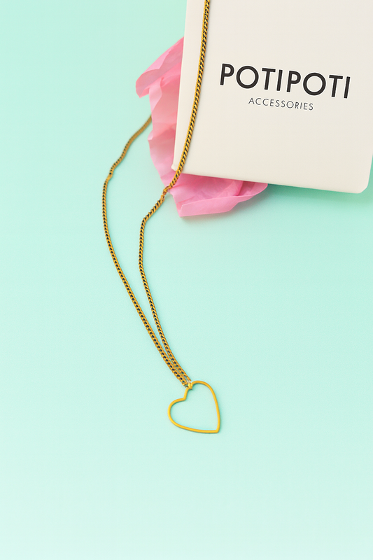 collar corazon dorado potipoti laton treintaytantos mood joyas oviedo
