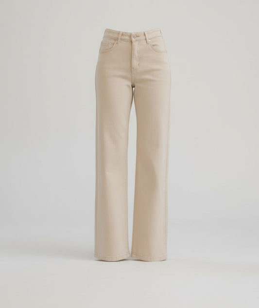 pantalon crudo tiro alto corte recto treintaytantos mood moda oviedo
