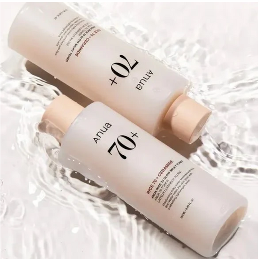 RICE 70 GLOW MILKY TONER – TÓNICO LECHOSO CON ARROZ Y CERAMIDAS – ANUA