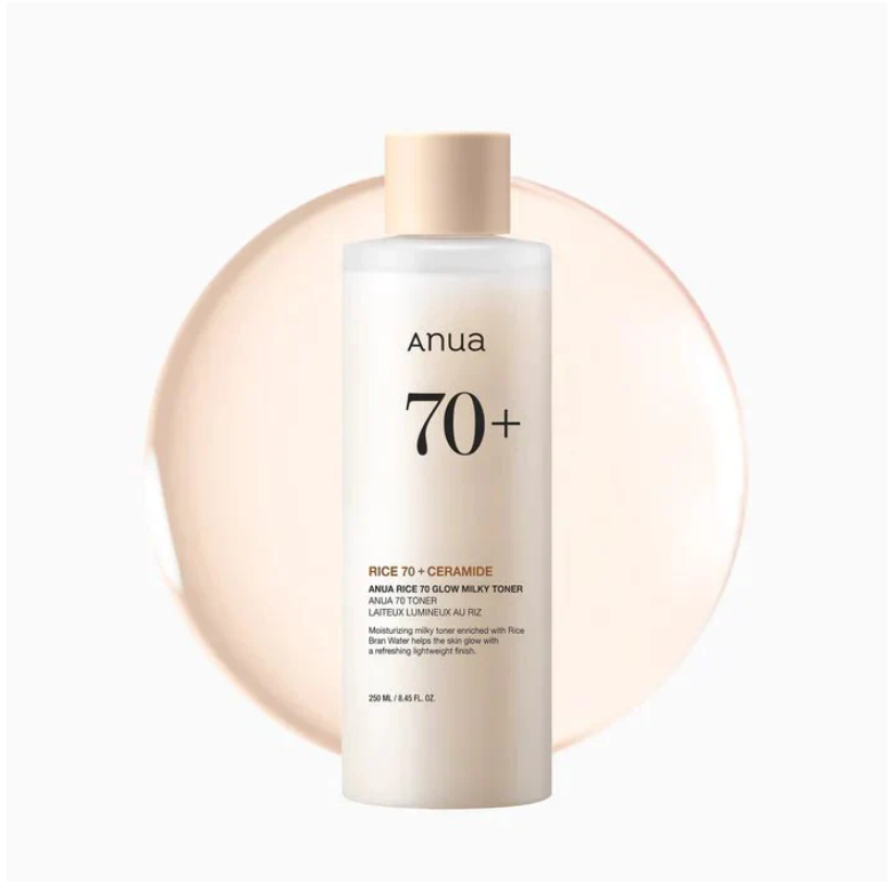 RICE 70 GLOW MILKY TONER – TÓNICO LECHOSO CON ARROZ Y CERAMIDAS – ANUA