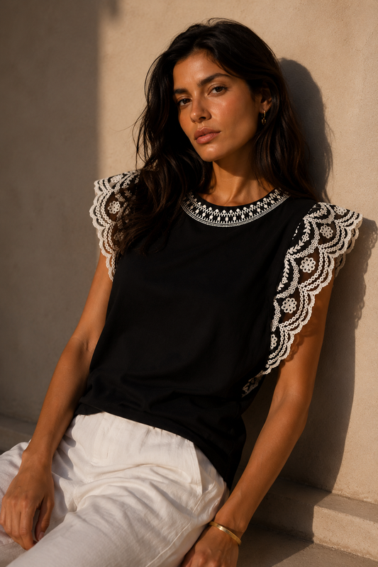 CAMISETA BORDADA FOX  -LYLU