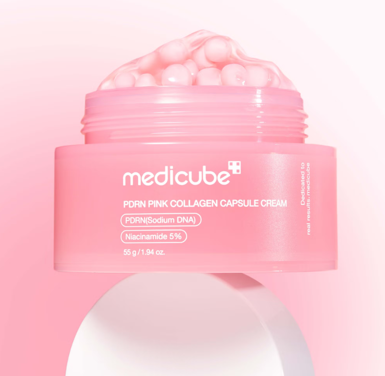 PDRN PINK COLLAGEN CAPSULE CREAM | CREMA REAFIRMANTE E HIDRATANTE – MEDICUBE