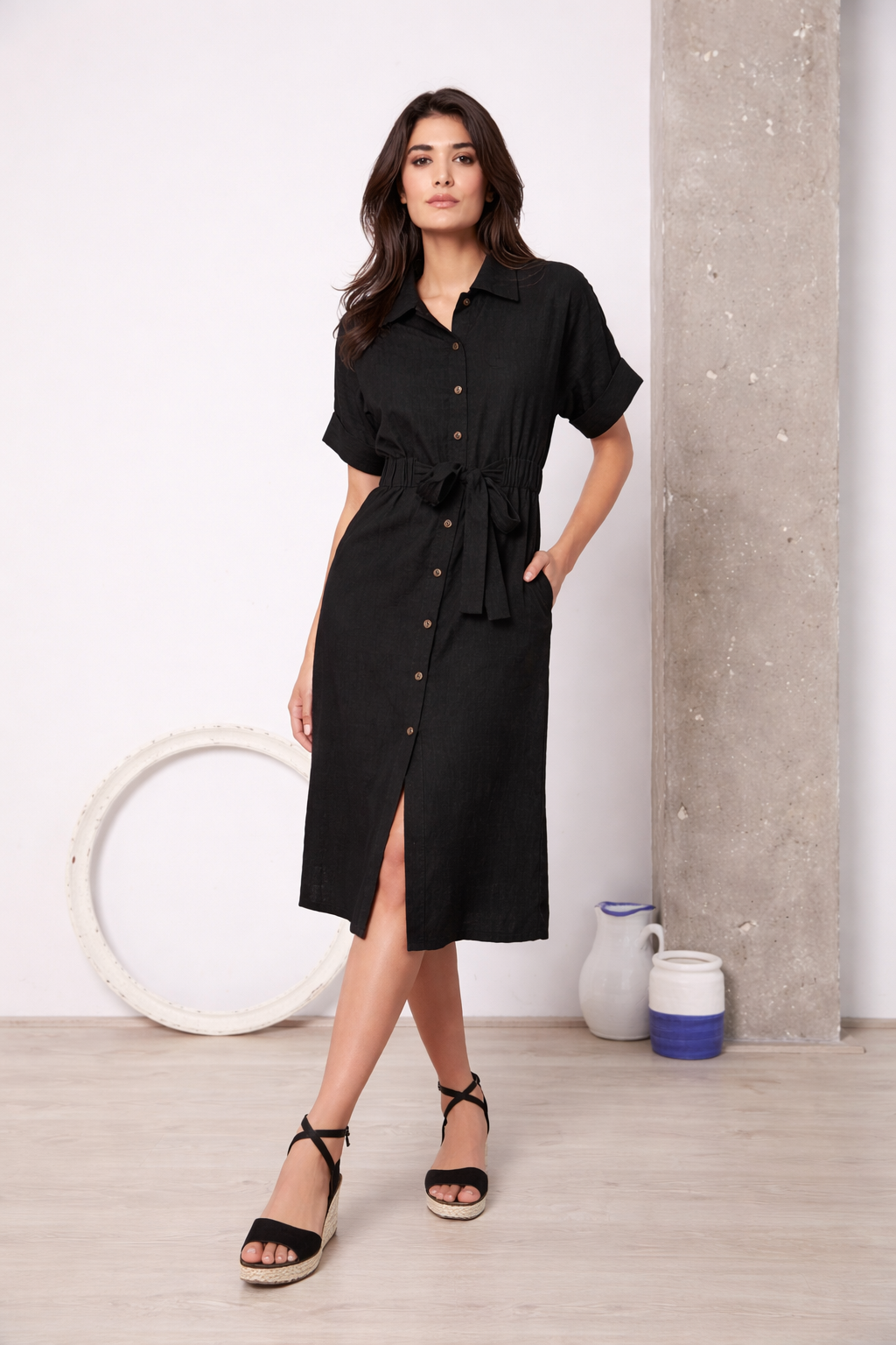VESTIDO MIDI MIVA  - LYLU