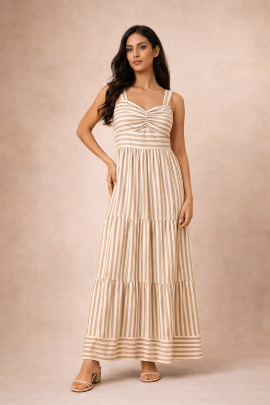 VESTIDO RAYAS CAL-LYLU